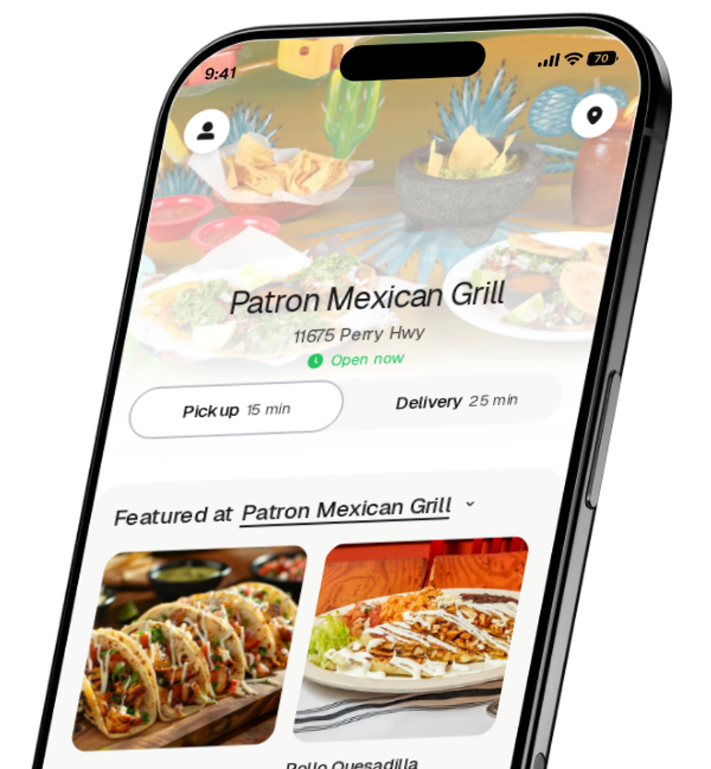 Patron Mexican Grill app preview